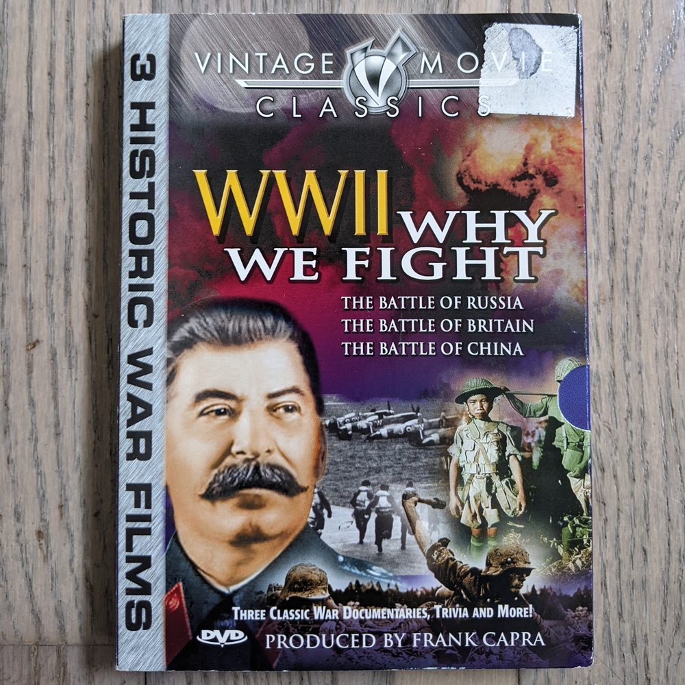 WWII Why We Fight DVD history